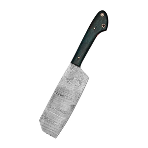 Cuchillo de Cocina Ambidiestro de Acero de Damasco, Forjado a Mano, Estilo Japonés, Hoja de 8-9.9 Pulgadas, Mango de Madera, Espiga Completa - Product Image 3