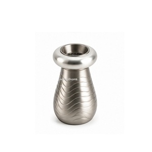 Stainless Steel Incense <b>Burner</b> with Ribbed Design Aromatherapy Use All-Season - Product Image 3