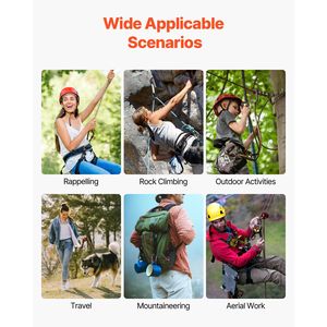 Set di 3 Moschettoni Professionali per Arrampicata ad Alta Resistenza 30 KN/6744 Lbs, Grandi Moschettoni a D per Escursionismo - Product Image 4