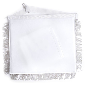 Past Master Blue Lodge <b>Apron</b> - <b>White</b> & Gold With Pillars offering wholesale production, customization, and premium craftsmanship - Product Image 3