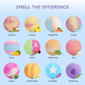 Venta caliente personalizado colorido Soda Salt Bath Fizzies Set Etiqueta Privada baño de burbujas para regalo caja de madera estilo de corte competitivo - Product Image 4