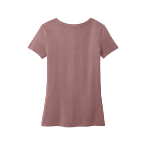 T-shirt pour femme à col en V, tissu en coton 100% doux de qualité supérieure, respirant, écologique, séchage rapide, léger, confortable, sportif - Product Image 2