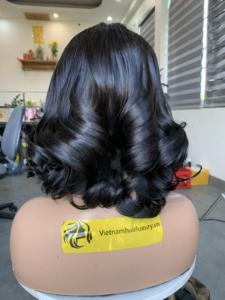 Peluca de Cabello Humano Virgen Remy con Cutícula Alineada y Frente de Encaje para Mujeres Negras, Personalizada, Colorida, 180% de Densidad - Product Image 5