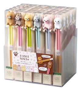 Cute Animal Eco-Friendly <b>Chopsticks</b> Set with Silicone Holder Japanese Style <b>Reusable</b> Wooden <b>Chopsticks</b> Gift Set - Product Image 6