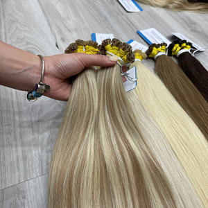 Extensiones de Cabello Humano de Punta Plana de Alta Calidad 2026, Cabello Ruso con Cutícula Alineada, Color Liso, Punta Plana, con Queratina - Product Image 5