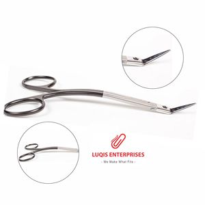 Walter Cottle Nasal Scissors Serrated <b>Angled</b> SuperCut Stainless Steel Surgical Instrument Precision <b>Cutting</b> <b>Tool</b> - Product Image 1