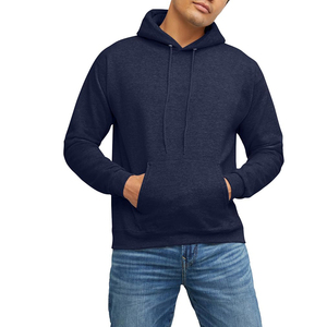 Sweat-shirts personnalisés en molleton épais en mélange polyester/coton de luxe pour hommes, respirants, à séchage rapide, décontractés pour l'hiver - Product Image 2