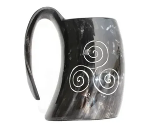 Tazas de Cuerno de Búfalo Hechas a Mano, Estilo Rústico Americano, Naturales, Ecológicas, Duraderas, Portátiles, para Coleccionistas, Eventos, Artesanía Personalizada - Product Image 1