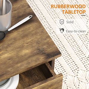 Carrello da Cucina Moderno Rustico Marrone con Ruote, Cassetti, Armadietto Portaoggetti, Portasciugamani, in Metallo, Plastica e Pannelli in MDF Ecologici - Product Image 6