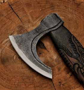 Professional Premium High Quality Hand Forged Viking Hatchet High Carbon Steel Wooden <b>Handle</b> THEWIZ CRAFTS Kitchen Use 3-Year - Product Image 2
