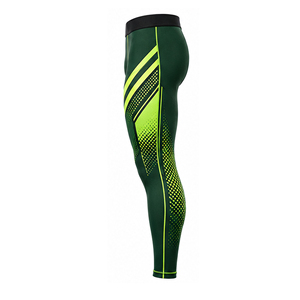 Leggings de compression pour hommes, personnalisables, à séchage rapide, respirants et extensibles, pour la course, l'entraînement et le sport, vente en gros OEM - Product Image 3