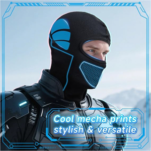 Cagoule de moto personnalisée sans couture, respirante en maille, masque intégral coupe-vent, doublure de casque de motard, bonnet-foulard - Product Image 5