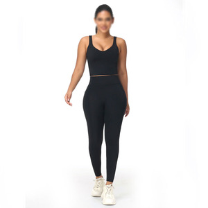 Nuevo Conjunto de Yoga de Cintura Alta, Diseño Personalizado, Ligero, Ajustado, Moderno, de Alta Calidad y Transpirable - Product Image 1