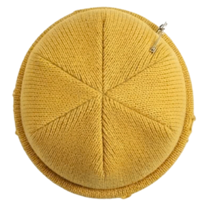 Venta al por mayor directa de fábrica: Gorro de invierno de punto acanalado perforado con diseño personalizado, estilo Hip Hop Skater desgastado con alfileres de seguridad - Product Image 4