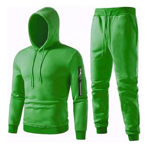 Econex Sports 2025 Conjunto de chándal de algodón 100% para hombre Sudadera con capucha sólida Jogging Chándal de manga larga de talla grande Peso pesado para invierno - Product Image 4