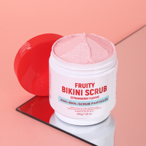 Gommage Yoni à la fraise 140g pour éliminer les taches sombres, éclaircir et blanchir les aisselles et la zone du bikini, prévenir les poils incarnés - Product Image 3