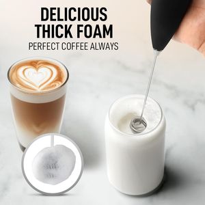 Mousseur à lait manuel puissant pour café, lattes, matcha, chocolat chaud, cappuccinos, crème fouettée - Product Image 3