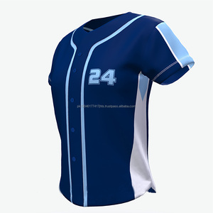 Meilleure qualité de vêtements de baseball et de softball au prix d'usine Vêtements de sport décontractés Nom de l'équipe Maillots de chemise respirants Maillots imprimés - Product Image 2