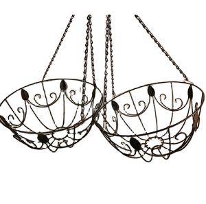 Maceta Colgante Redonda de Coco con Cadena de Hierro, Soporte para Plantas, Maceta Creativa para Interiores y Exteriores, Decoración Elegante para Jardín y Hogar - Product Image 1