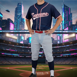 Uniforme de baseball en polyester respirant avec logo personnalisé, dernier design, haute qualité, prix raisonnable, vente chaude - Product Image 6