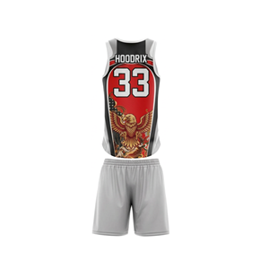 Ensemble Maillot et Short de Basketball Unisexe Personnalisé par Sublimation, Tissu Interlock Respirant à Séchage Rapide, Tenue de Sport Hivernale, Nom d'Équipe Elite - Product Image 3