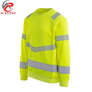 Sudadera de trabajo a precio económico para hombre, venta al por mayor, cuello redondo, reflectante de alta visibilidad, sudadera de invierno de forro polar para hombre y mujer - Product Image 2