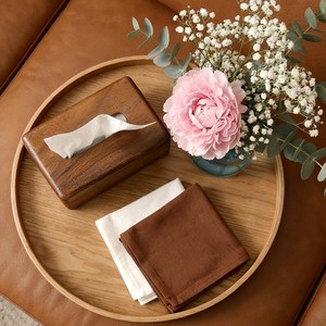 Acacia Wood Tissue Box Custom Handmade Wood Box, Rustic Napkin Holder, Boho <b>Table</b> top Decor , Wooden Cover, Wooden Organizer - Product Image 3