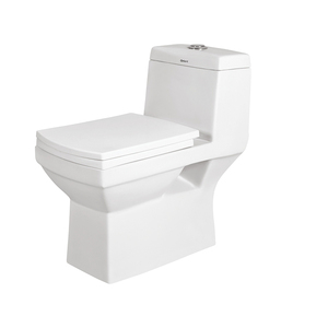 WC monobloc en céramique blanc de luxe, de qualité supérieure, largement utilisé pour les salles de bain, à poser au sol - Product Image 1