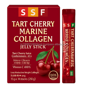 Korean OEM Tart Cherry <b>Collagen</b> Gluta 300Da Beauty Nutrition Jelly Gummy - Product Image 1