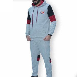 Prix de gros OEM Survêtement pour hommes de haute qualité, respirant, à manches longues et à capuche, effet délavé - Product Image 1