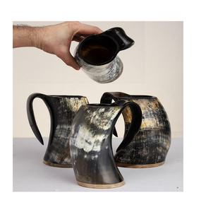 Taza de Lujo de Cuerno de Búfalo con Tapa Blanca - ¡Oferta Especial! La Más Vendida - Product Image 2