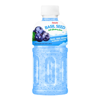 HALAL Basilicumzaad dranken met gemengde fruitsapcocktail 320ml fles Basilicumzaad drank export Vietnam OEM productie