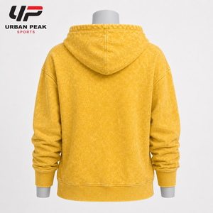 Comfortable Women Acid Wash <b>Hoodie</b> With Washed Color Variations <b>Cozy</b> Interior And Practical Pullover Design For Everyday Use - Product Image 3