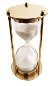 Reloj de Arena Navideño con Tema Náutico de Amor, en Latón Pulido - Product Image 2