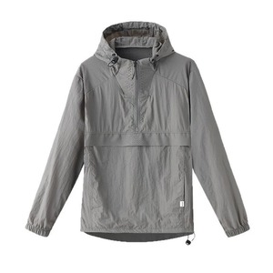 Spring <b>Summer</b> <b>Men</b> Lightweight <b>Jacket</b> Fashion Man Half Zip Sunscreen Hooded Coats <b>Men</b> UPF50+ Windbreaker Waterproof Jack - Product Image 1