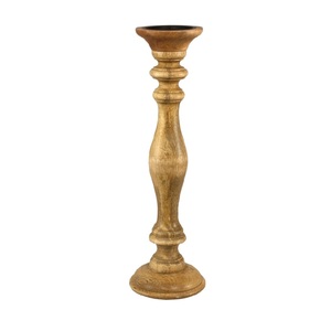 Candle Pedestal Decorative Home Accent for Dining <b>Table</b> Living Room Bedroom Mantel <b>Console</b> and Celebration Settings - Product Image 1