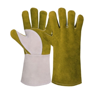 Gants de soudage en cuir de vachette pleine fleur, résistants aux flammes, pour travaux lourds, sécurité industrielle, construction, lutte contre les incendies - Product Image 2
