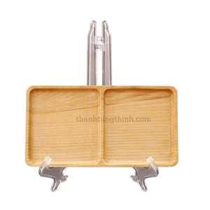 Plateau rectangulaire en bois de haute qualité, multi-formes, écologique, antibactérien, compatible lave-vaisselle, fabriqué au Vietnam - Product Image 3