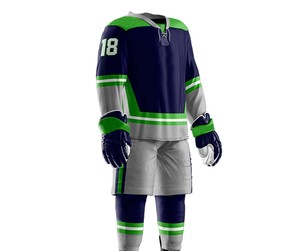 Uniforme de hockey sur glace pour hommes à prix raisonnable, dernière mode, qualité supérieure, anti-plis, avec des designs uniques - Product Image 3