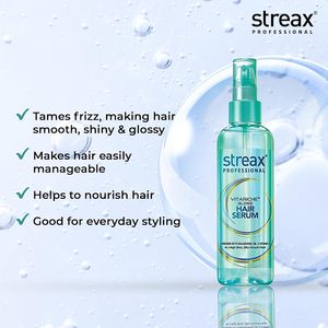 เซรั่มบำรุงผม Streax Professional Vitariche Gloss - 2.53 ออนซ์ (75 มล.) |   ผมไม่ชี้ฟู |   เพิ่มความเงางามและความเรียบเนียน - Product Image 3