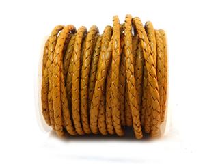 Cordones de Cuero Trenzado Redondos de Alta Calidad de 5 mm y 3 mm con Logotipo Personalizado para Manualidades y Joyería, Gran Venta en India - Product Image 5