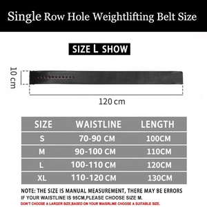 Ceinture de musculation en cuir réglable avec soutien lombaire pour l'entraînement en force, unisexe, noire et bleue, fermeture à boucle - Product Image 6