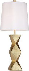 Modern Gold Brass <b>Table</b> Lamp with White Shade Eco-Friendly & Multi-Functional Luxury Home Decor for Living Room <b>Bedside</b> - Product Image 4