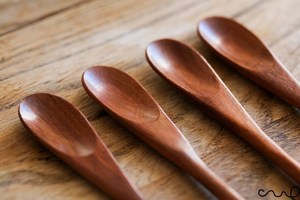 Natural Wood <b>Serving</b> <b>Spoon</b> Long Handle Wooden Dessert <b>Spoon</b> Handmade Brown <b>Spoon</b> for Tea Coffee Kitchen - Product Image 2