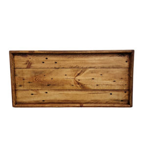 Support à chaussures moderne en bois d'acacia massif à un seul niveau avec plateau en caoutchouc recyclé et insert amovible en fibre de coco naturelle - Product Image 2