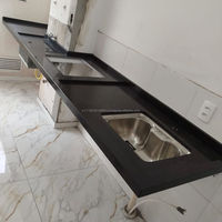 Dalles de granit noir Galaxy, finition antique moderne, qualité supérieure, pour murs de cuisine, salle de bain et panneaux de villa