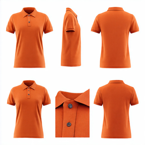 เสื้อโปโลผู้หญิงคุณภาพสูง OEM แขนสั้น ทรงปกติ สีพื้น ผ้าถักลำลอง คอปกติดกระดุม ใส่ได้ทุกฤดู - Product Image 3