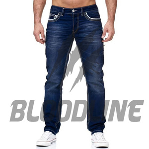 Jeans Blancos para Hombre Bloodline, Corte Slim Fit, Cintura Media, Algodón, Estilo Casual de Verano, Jeans para Hombre, Tela Denim de Primera Calidad - Product Image 5