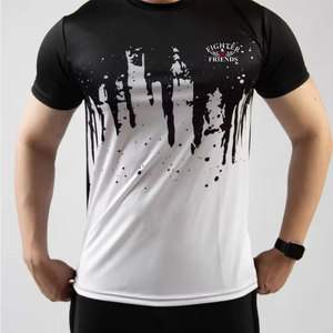 T-shirts de sublimation pour hommes, dernier design, faible MOQ, vêtements d'été, impression de logo personnalisé - Product Image 2