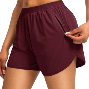 Premium Quality Gym Fitness Women Short Running Yoga Wear Elastic Waist Casual Solid OEM Women's Sporty Yoga <b>Athletic</b> Workout - Product Image 4